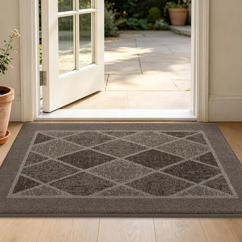 Vista 50 de BEQHAUSE - Tapete para puerta de 20 x 32 pulgadas, antideslizante, color beige