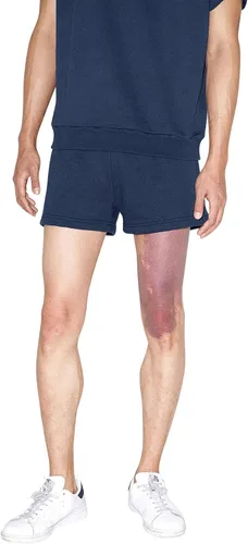 Vista 2 de American Apparel Pantalón corto retro de vellón California para hombre marino