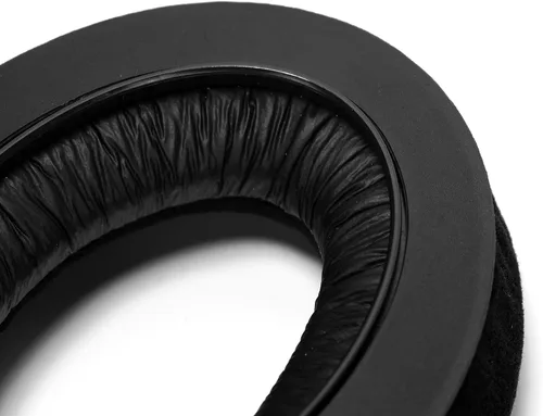 Vista 4 de 1 par de fundas de espuma de terciopelo negro para auriculares con 2 espuma acústica, 1 cojín para la cabeza