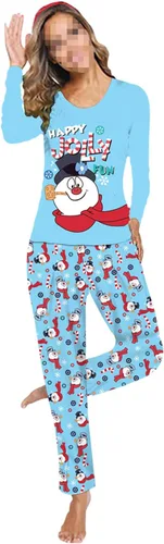 Vista 4 de LVXGRAN Pijamas de Navidad para la familia 2023, trajes familiares a juego de Navidad de manga larga pijamas familiares a juego
