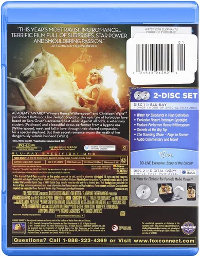 Vista 2 de Water for Elephants (+ Digital Copy) Blu-ray