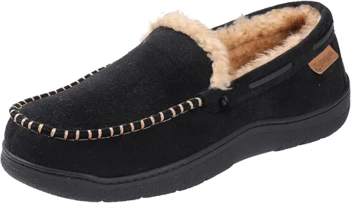Vista 9 de Zigzagger - Pantuflas estilo mocasín de microgamuza y espuma viscoelástica, para hombre