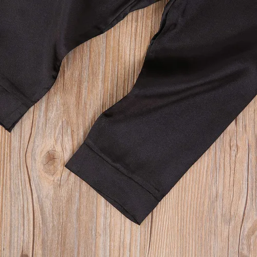 Vista 130 de Conjunto de pijama de manga larga con botones para niña pequeña, conjunto de ropa de dormir