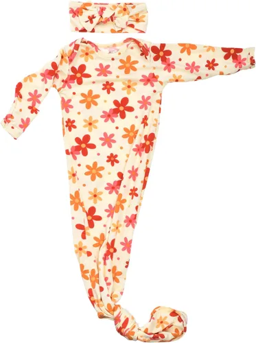 Vista 129 de Three Little Tots Vestido de corbata anudada para bebé recién nacido - Bebé