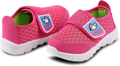 Vista 4 de Myekat Zapatos deportivos para bebés, para niños y niñas, malla transpirable, ligeros, lindos, atléticos, para correr, caminar, zapatos casuales