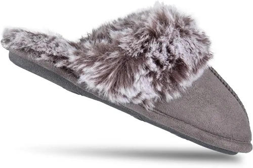 Vista 7 de Jessica Simpson - Pantuflas de piel sintética para niña, cómodas, sin cordones, de espuma viscoelástica, para usar en el hogar