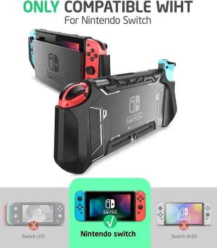 Vista 2 de Mumba - Funda compatible acoplable con Nintendo Switch, Blade Series de poliuretano termoplástico con agarre ergonómico y cómodo