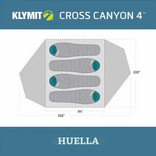 Vista 4 de Klymit Carpas Cross Canyon 4 Tienda