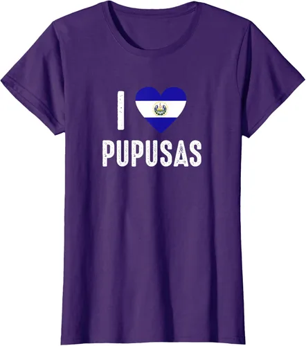 Vista 8 de Camiseta I Love Pupusa from El Salvador
