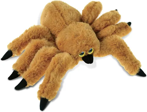 Vista 8 de DolliBu - Peluche de araña negra, animal de peluche súper suave para niños y niñas, bonito juguete de peluche de araña, regalo realista de felpa