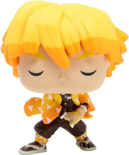 Vista 5 de Funko POP Anime - Figura de vinilo Zenitsu Agatsuma Pop! (paquete con funda protectora compatible con Pop Box), multicolor, 3.75 pulgadas