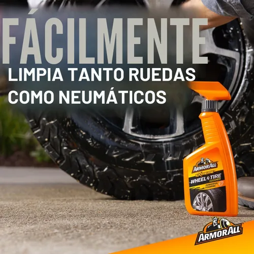 Vista 4 de Armor All Extreme - Limpiador de ruedas y neumáticos, espray limpiador de ruedas de automóvil, 24 onzas líquidas Powerful Foaming, Car Tire Shine