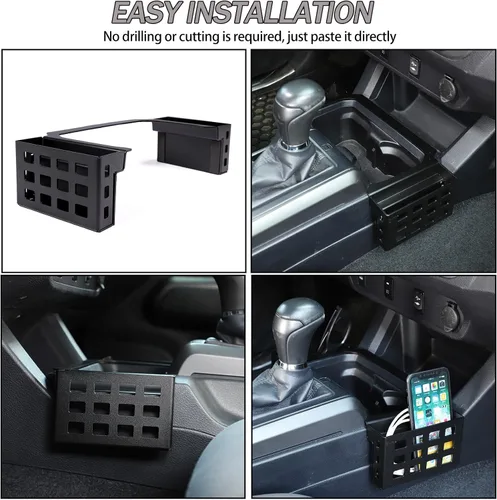Vista 7 de Lcojicep Caja de almacenamiento de control central compatible con Tacoma 2016-2022, caja de almacenamiento lateral de control central, bandeja