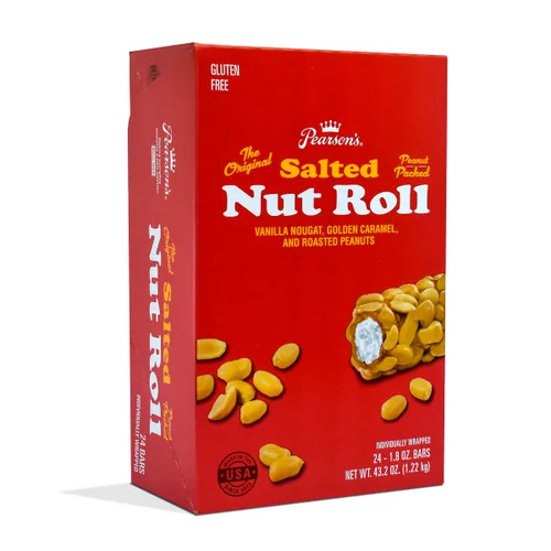 Vista 8 de Pearson 's Bite-Size Rollo de nueces saladas con sabor a caramelo, bolsa de 23 onzas, a granel, envuelto individualmente
