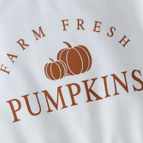Vista 3 de Wrrkayly Trajes de Halloween para bebés y niñas pequeñas, de manga larga, con volantes de calabaza, sin botones, pantalones acampanados, ropa de bebé