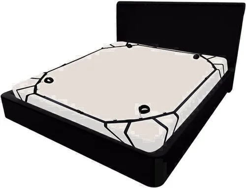 Vista 8 de Restricciones de muñeca y tobillo para fijar a los postes de la cama, juego sexual para correas de cama para adultos, colchón King, cuerda fuerte