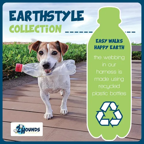 Vista 9 de 2 Hounds Design Freedom - Arnés para perro sin tirones, arnés ajustable, fácil de caminar y control cómodo, se adapta a perros pequeños, medianos