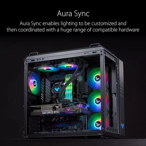 Vista 7 de ASUS TUF Gaming TF120 ARGB Case Fan White Edition - Paquete individual