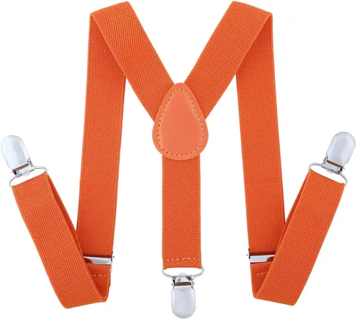 Vista 8 de AWAYTR Tirantes ajustables para niños y niños – elástico en forma de Y de color sólido