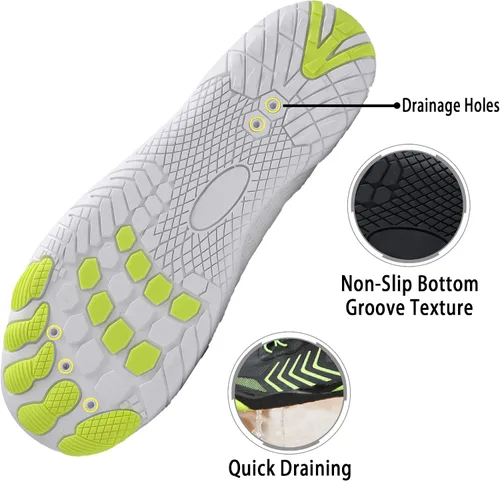 Vista 6 de Zapatos de agua para hombres y mujeres, zapatos acuáticos de secado rápido, para hombres y mujeres, zapatos de natación para senderismo, barco