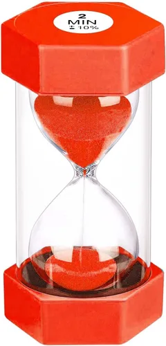 Vista 15 de Reloj de Arena con Temporizador de Arena de 1 Minuto, Reloj de Arena Irrompible, SandWatch de Plástico de 1 Min, Reloj De Arena 1 Minutos, Reloj