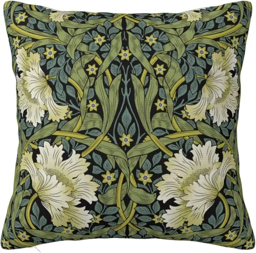 Vista 16 de Fundas de almohada William Morris diseño Strawberry Thief, fundas de almohada decorativas suaves para exteriores, fundas de almohada para decoración