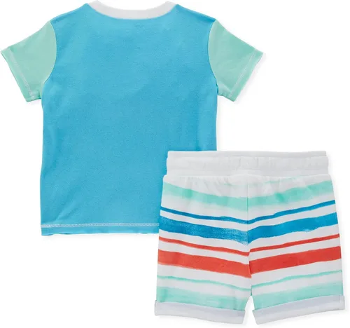 Vista 2 de Burt's Bees Baby Conjunto de camisa y pantalón para bebé, conjunto de traje superior e inferior, 100% algodón orgánico