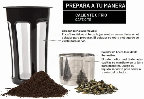 Vista 6 de Hastings Collective Jarra térmica de café de 50 onzas – Jarra grande aislada de acero inoxidable – 1.5 litros de doble pared al vacío termo