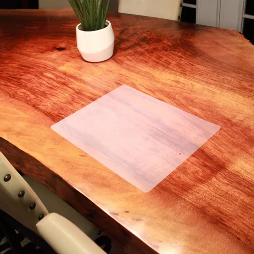 Vista 3 de Tapete universal flexible para tabla de cortar para cocina en casa, 12 x 15 pulgadas, paquete de 10, transparente