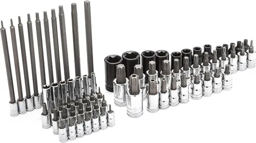 Vista 7 de GEARWRENCH Juego de llaves de vaso de 36 piezas de 1/4", 3/8" y 1/2", hexagonal estándar, E-Torx y Torx, SAE/Métrico - 80726