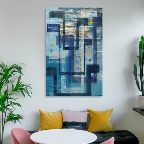 Vista 6 de QINGLIN Irene Rice Pereira Poster-The Spirit of Air Circa Canvas Poster Bedroom Decor Sports Landscape Office Room Decor Poster Gift
