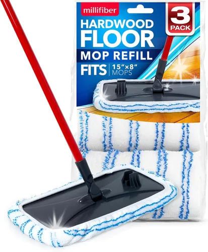 Vista 10 de Recarga de plumero para piso Millifiber 15x8 Pulgadas - Recarga de plumero resistente para mascotas compatible con todas las cabezas de mopa
