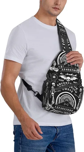 Vista 5 de Mochila vintage de elefante, unisex, bolsa cruzada en el pecho, bolsa de hombro para mujeres y hombres, senderismo y viajes