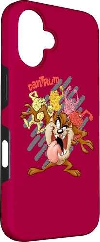 Vista 3 de Funda para iPhone 16 Looney Tunes Tazmanian Tantrum