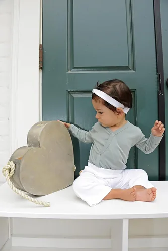 Vista 2 de L'ovedbaby Kimono unisex de algodón orgánico para bebé