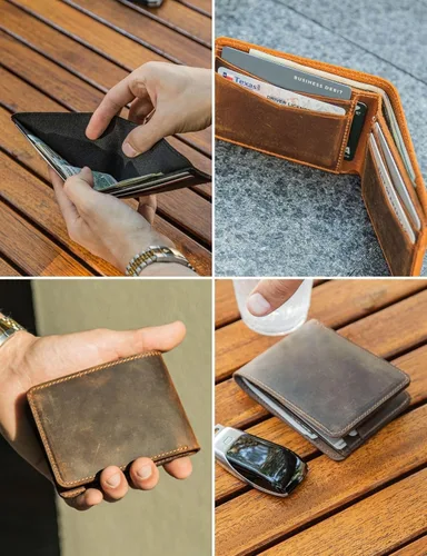 Vista 39 de Handcrafted Genuine Leather Wallets, Minimalist Cardholders, and Passport Covers, Handmade Gift