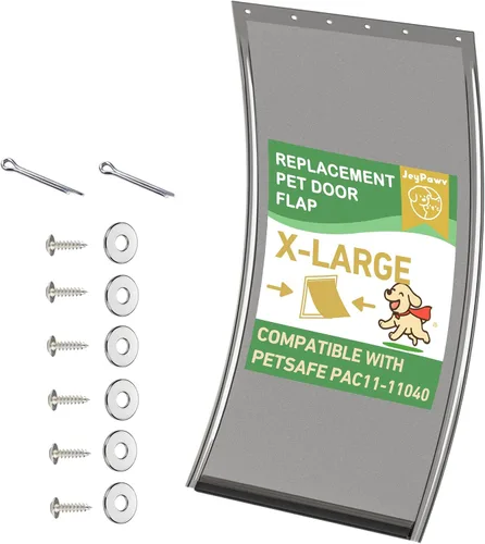 Vista 18 de Solapas grandes de repuesto para puerta con soporte de metal, tornillos y arandelas de acero inoxidable 304, compatibles con PetSafe Freedom
