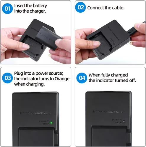 Vista 5 de Cargador de batería MH-32 compatible con EN-EL25 ENEL25 EN-EL25a batería para cámara SLR digital Z50 Z 50 Z30 Z 30 Zfc Z fc Z50II