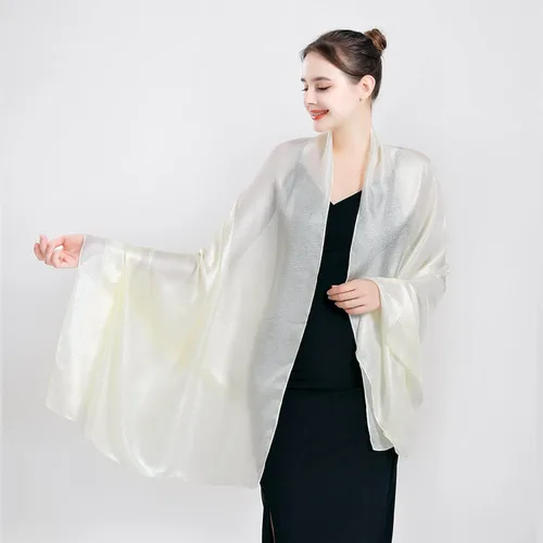 Vista 3 de QBSM - Chal para mujer, chal de fiesta para boda, chal para vestidos de noche