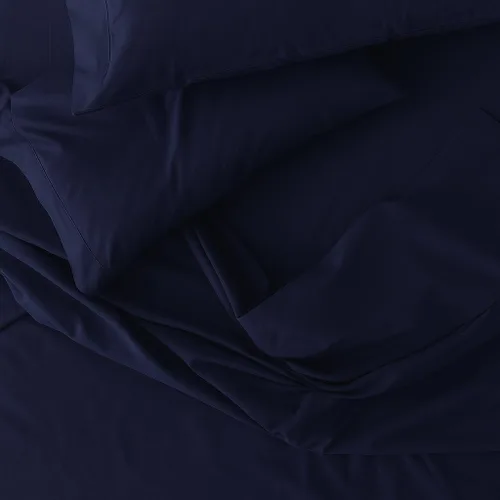 Vista 7 de Juego de sábanas de cama King de percal Peru Pima de 285 hilos - 100% algodón peruano Pima, 4 piezas