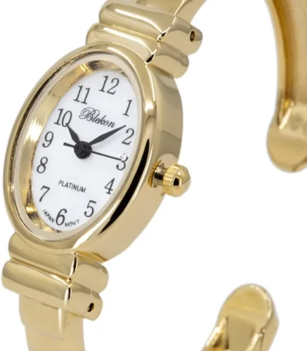 Vista 4 de Blekon Elegante reloj de pulsera para mujer, esfera de madreperla, caja pulida, perfecta para muñecas pequeñas, sofisticados relojes para mujer