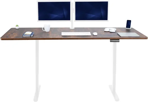 Vista 71 de VIVO DESK-KIT-E2B1B - Escritorio eléctrico de pie con motor doble, ajuste de altura de memoria, serie E2B, marco negro superior negro, DESK-KIT-E2B1B