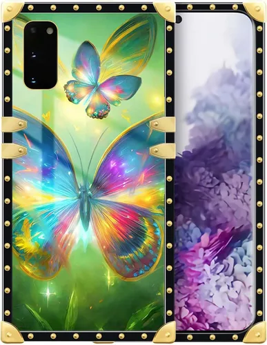 Vista 86 de Funda compatible con Samsung Galaxy S10 4G, TPU suave de lujo y parte trasera de policarbonato duro para niñas y mujeres, funda protectora a prueba