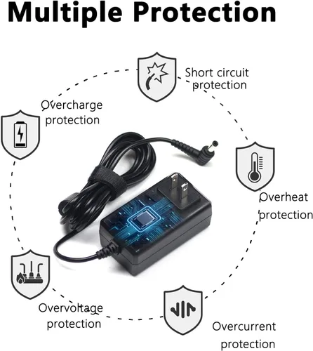 Vista 7 de Cargador adaptador de fuente de alimentación de CA de 12V 1A Max 2A Salida 100 mA ~ 2000 mA, compatible con Yamaha PA-130, serie de teclado