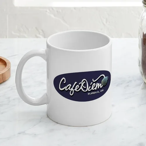 Vista 5 de CafePress Cafe Diem - Taza de cerámica para café, 11 oz (11.0 fl oz)