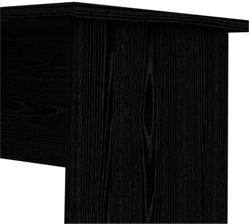 Vista 8 de Tvilum Escritorio con 4 cajones, grano de madera negro