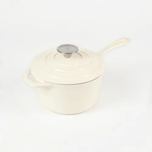 Vista 10 de HAWOK Mini cacerola de hierro fundido de 2 cuartos de galón, 7 pulgadas con tapa, pre-sazonada