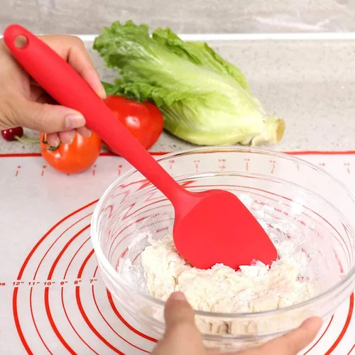 Vista 3 de Juego de espátulas de silicona, raspadores resistentes al calor, utensilios de cocina de cocina Juego de espátulas de silicona, utensilios