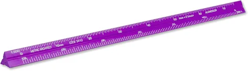 Vista 27 de Alumicolor Regla Métrica de Bolsillo para Arquitecto de Aluminio, 15CM, Negro