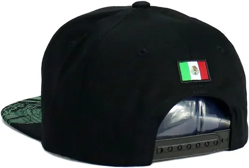 Vista 5 de Gorra de béisbol de algodón con diseño de placa de automóvil de los Estados de México
